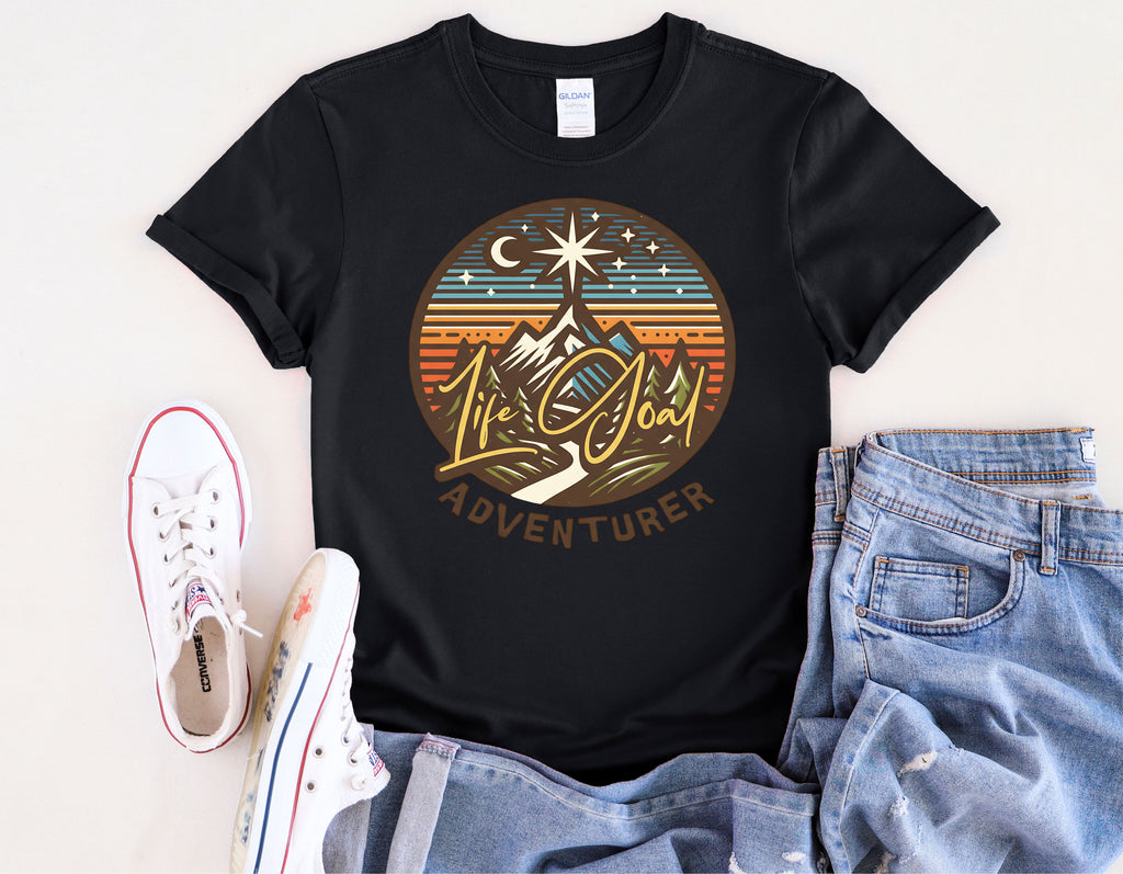 Life Goal Adventurer Camping T-Shirt