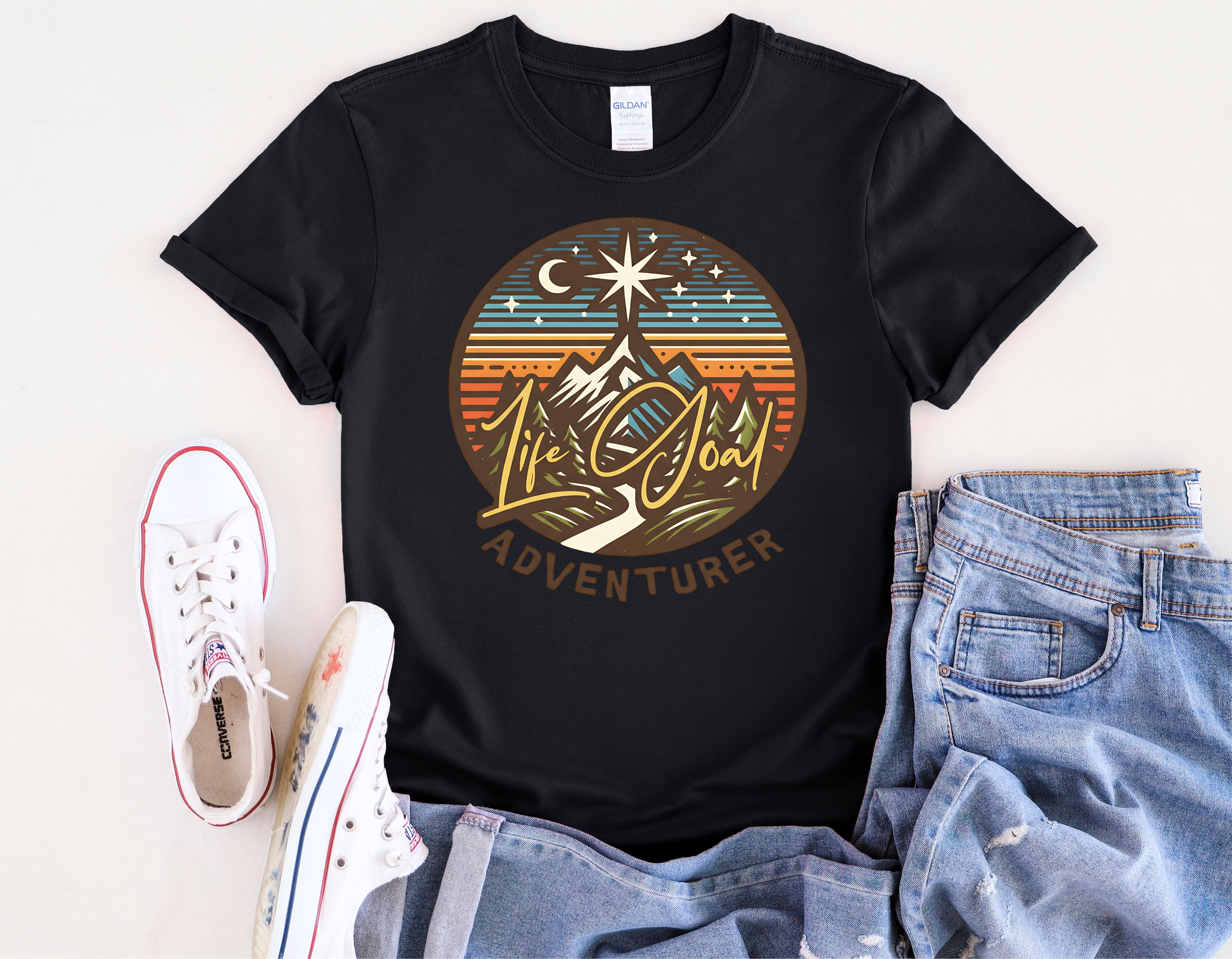 Life Goal Adventurer Camping T-Shirt