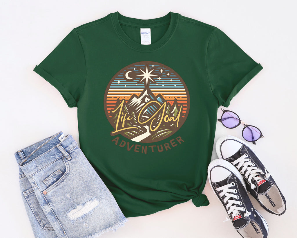 Life Goal Adventurer Camping T-Shirt