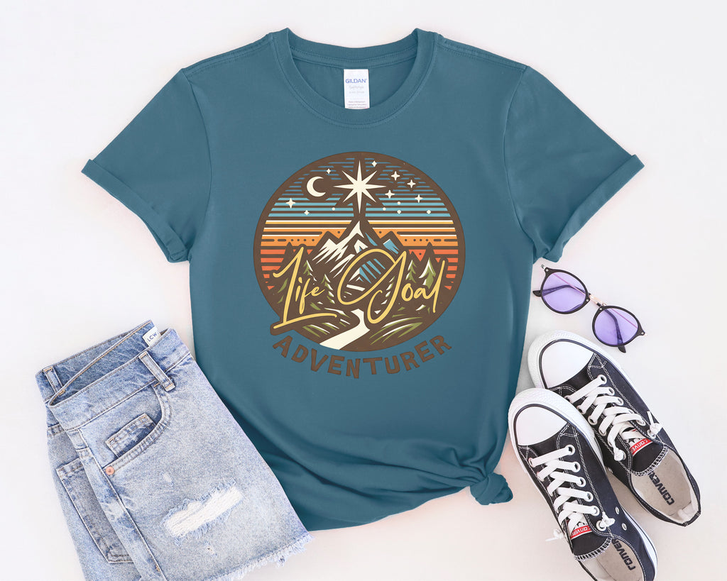 Life Goal Adventurer Camping T-Shirt