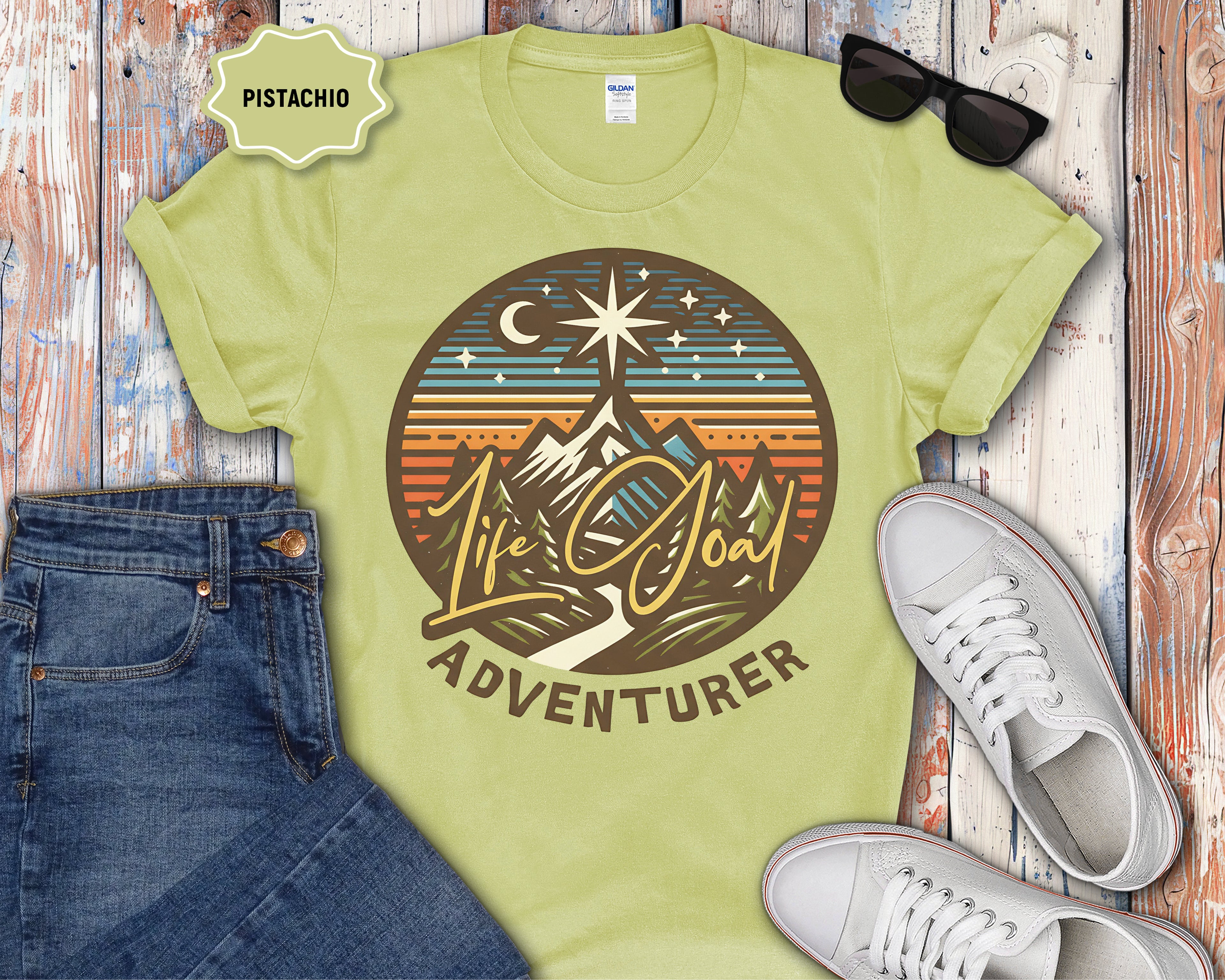 Life Goal Adventurer Camping T-Shirt