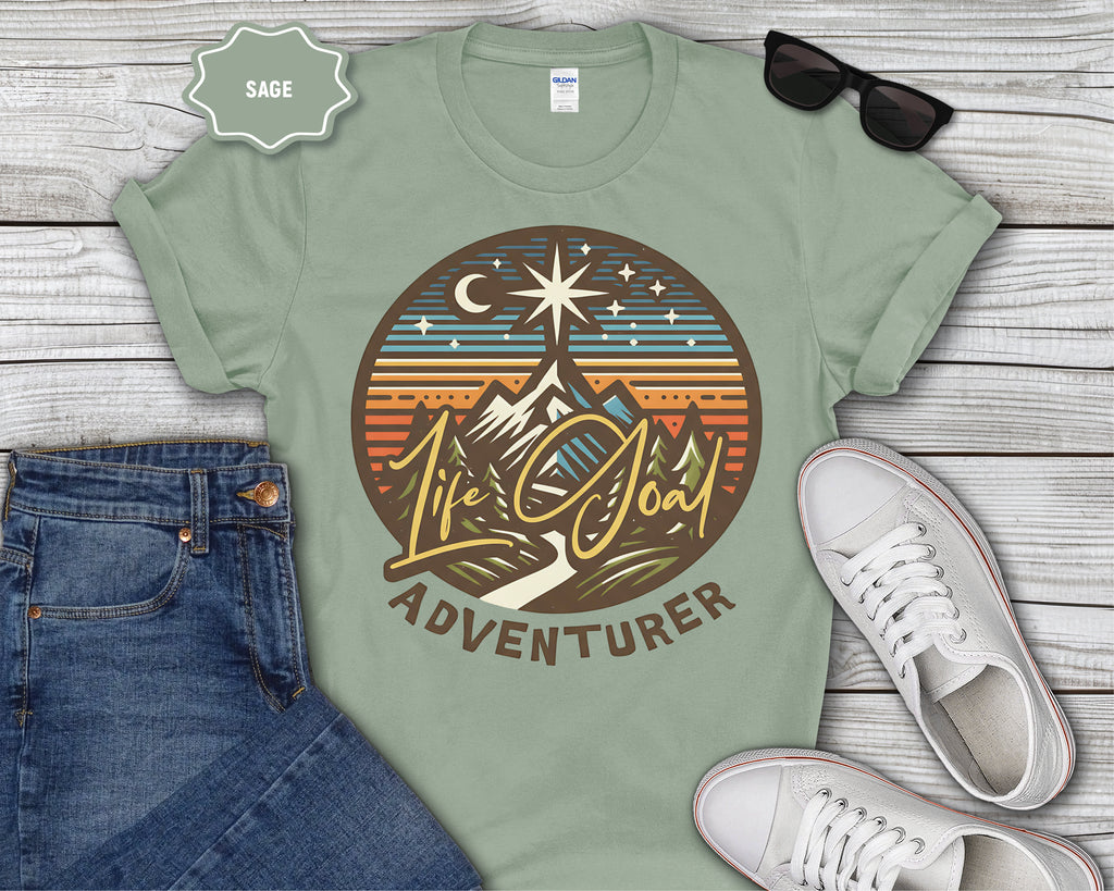 Life Goal Adventurer Camping T-Shirt