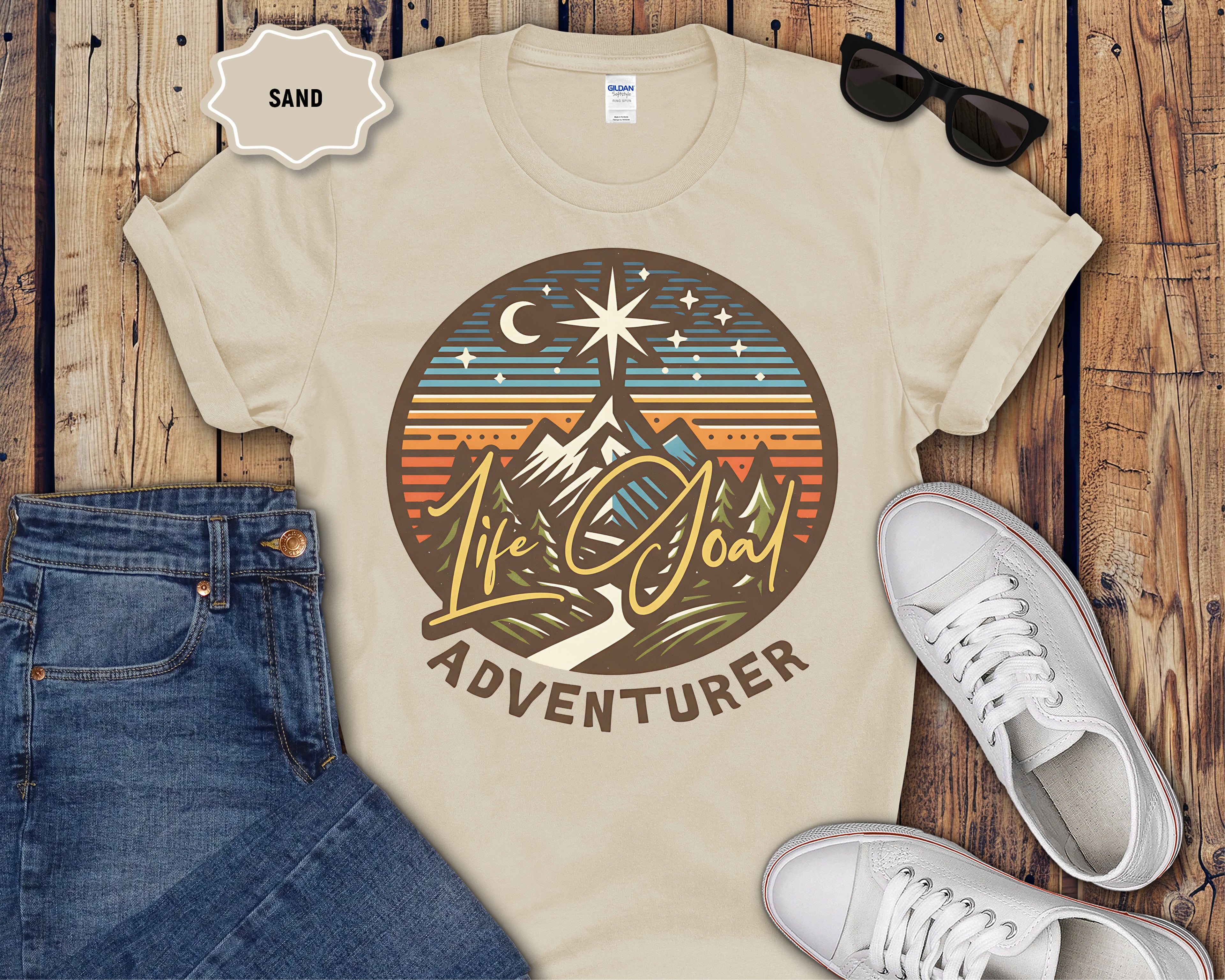 Life Goal Adventurer Camping T-Shirt