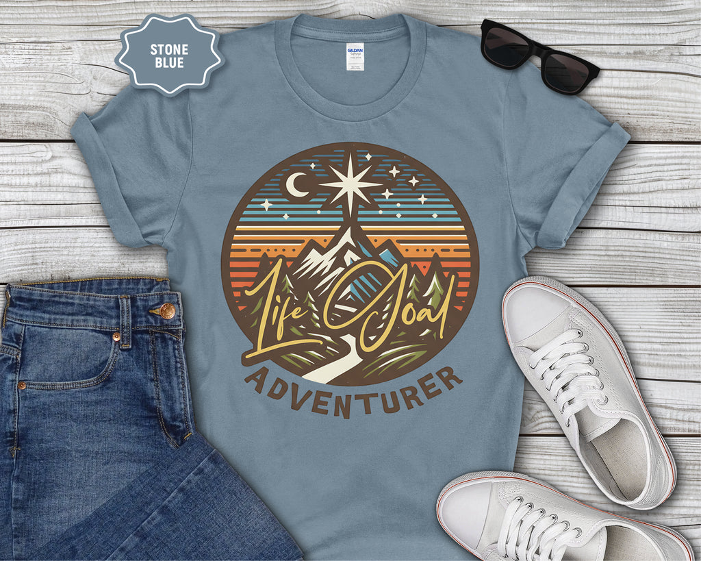 Life Goal Adventurer Camping T-Shirt