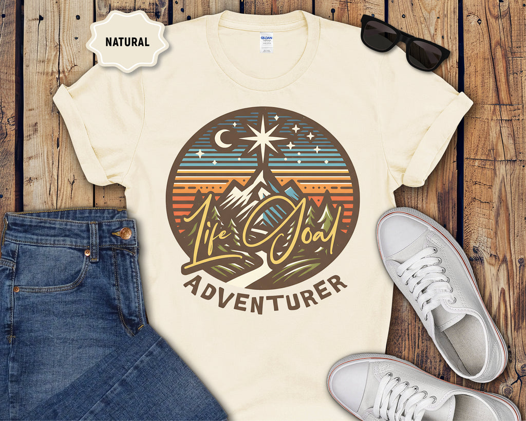 Life Goal Adventurer Camping T-Shirt