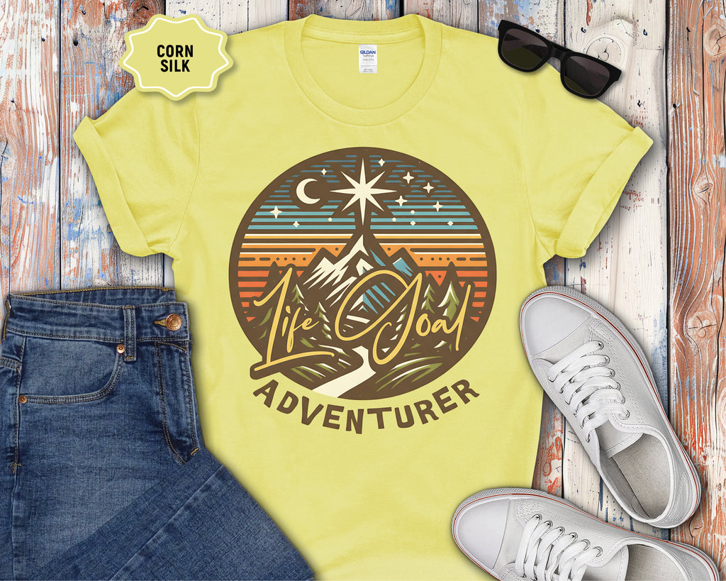 Life Goal Adventurer Camping T-Shirt