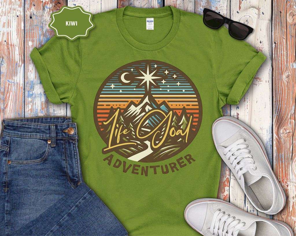 Life Goal Adventurer Camping T-Shirt