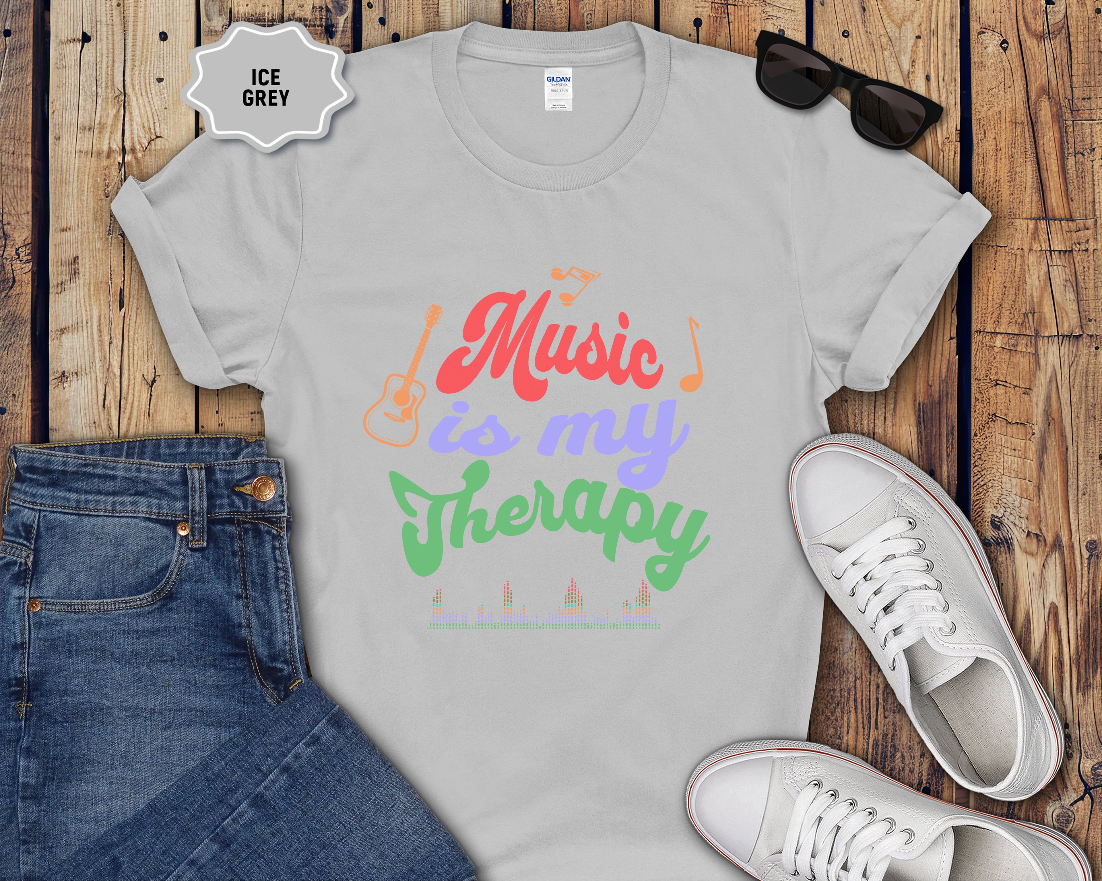 Music Is My Therapy T-Shirt