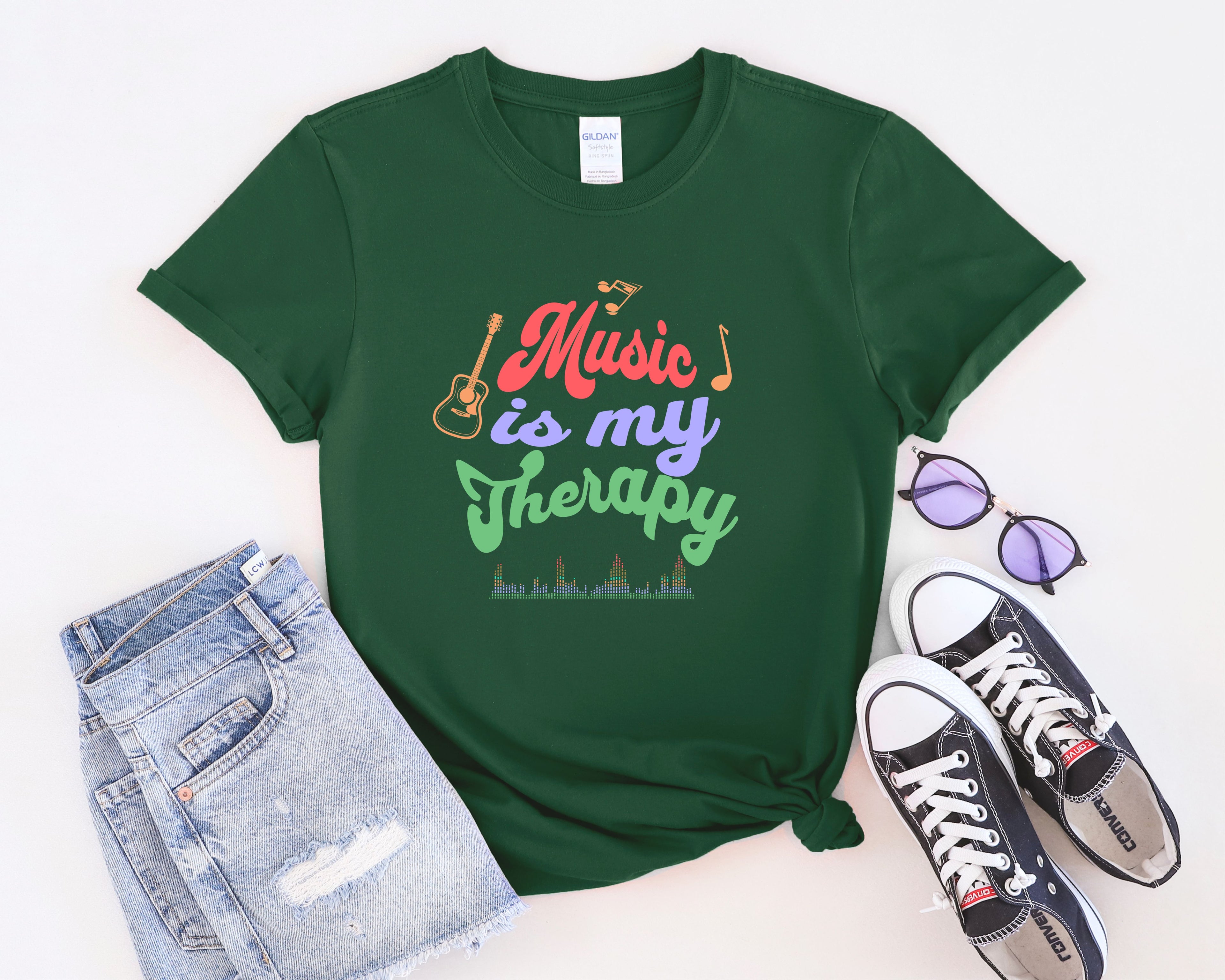 Music Is My Therapy T-Shirt