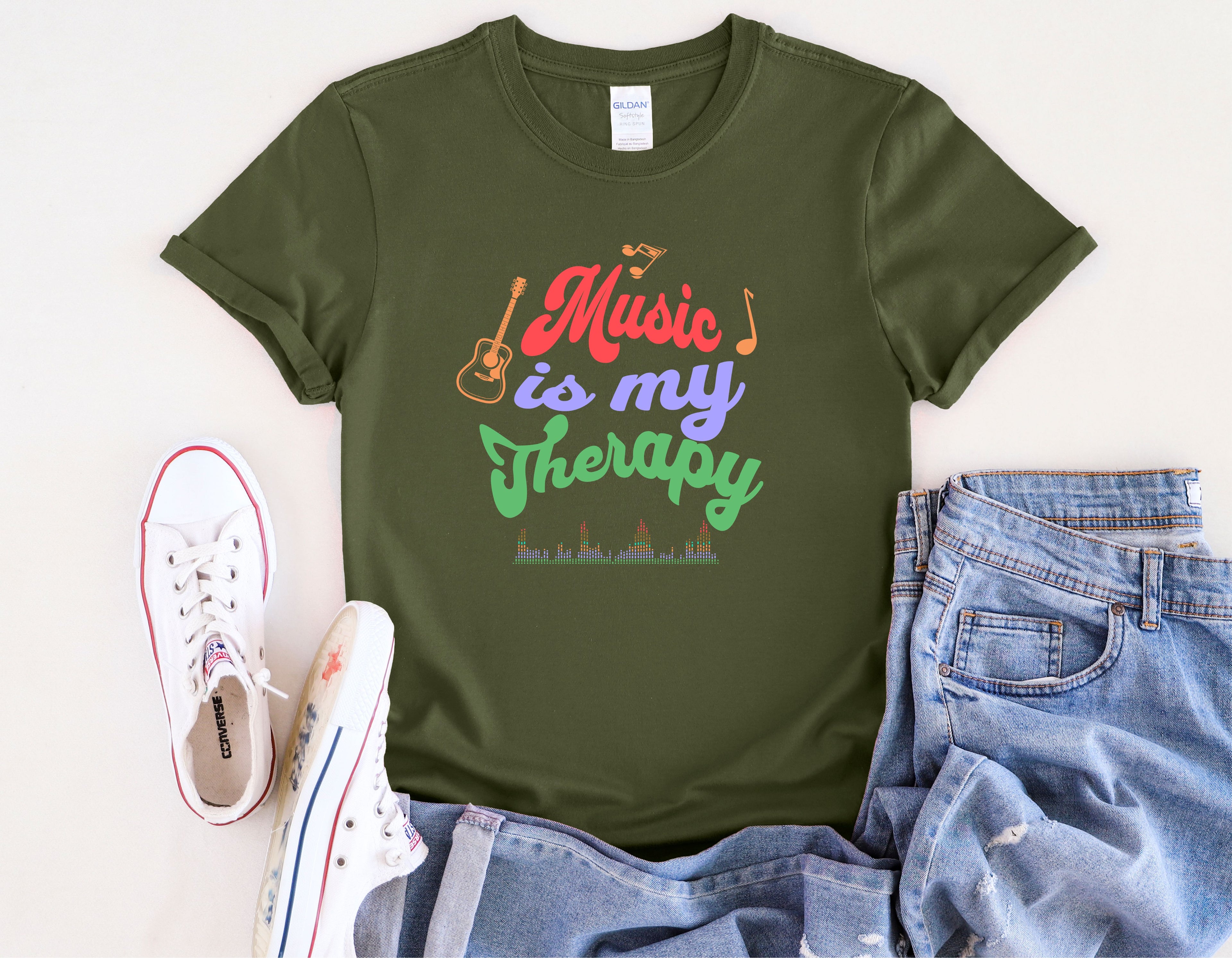 Music Is My Therapy T-Shirt