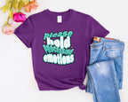 Please Hold Processing Emotions Mental Health T-Shirt