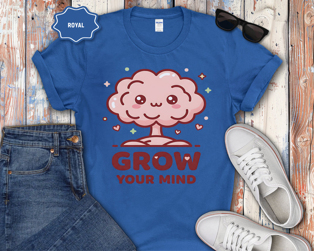 Kawaii Brain Tree Grow Your Mind T-Shirt