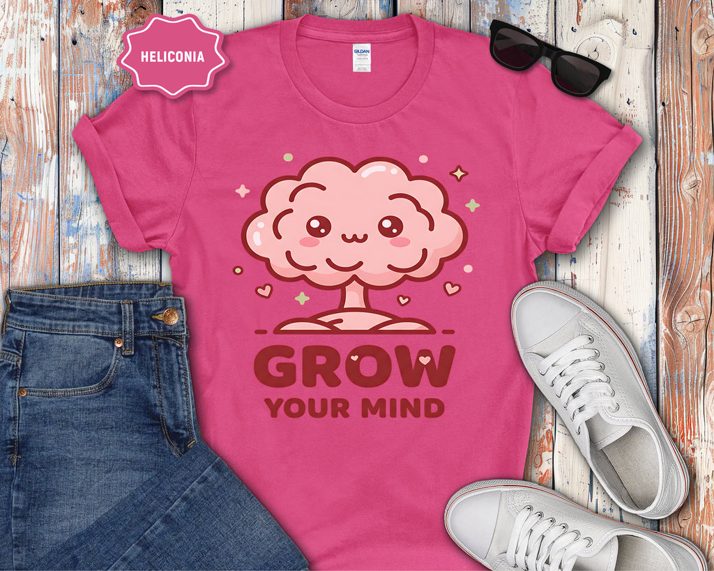 Kawaii Brain Tree Grow Your Mind T-Shirt