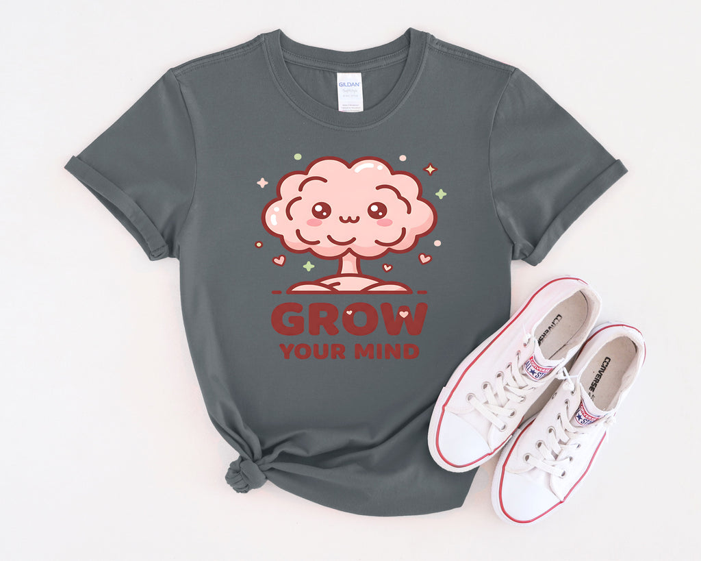 Kawaii Brain Tree Grow Your Mind T-Shirt