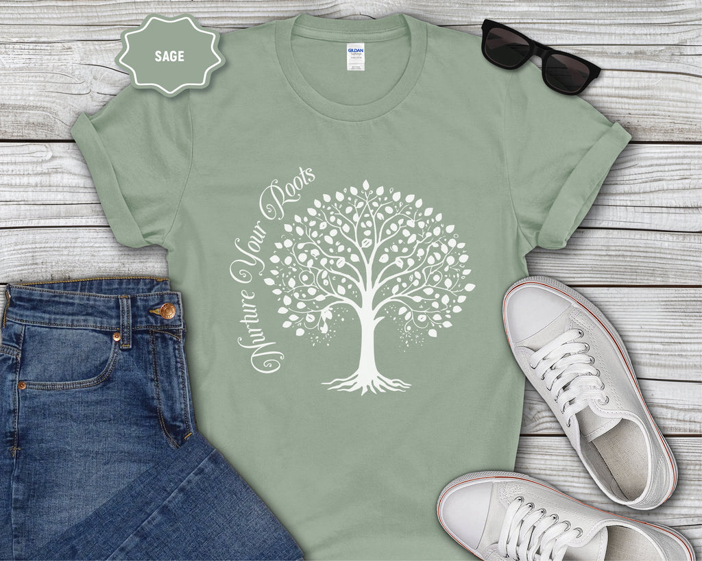 Nurture Your Roots Mental Health T-Shirt | Self Care, Awareness