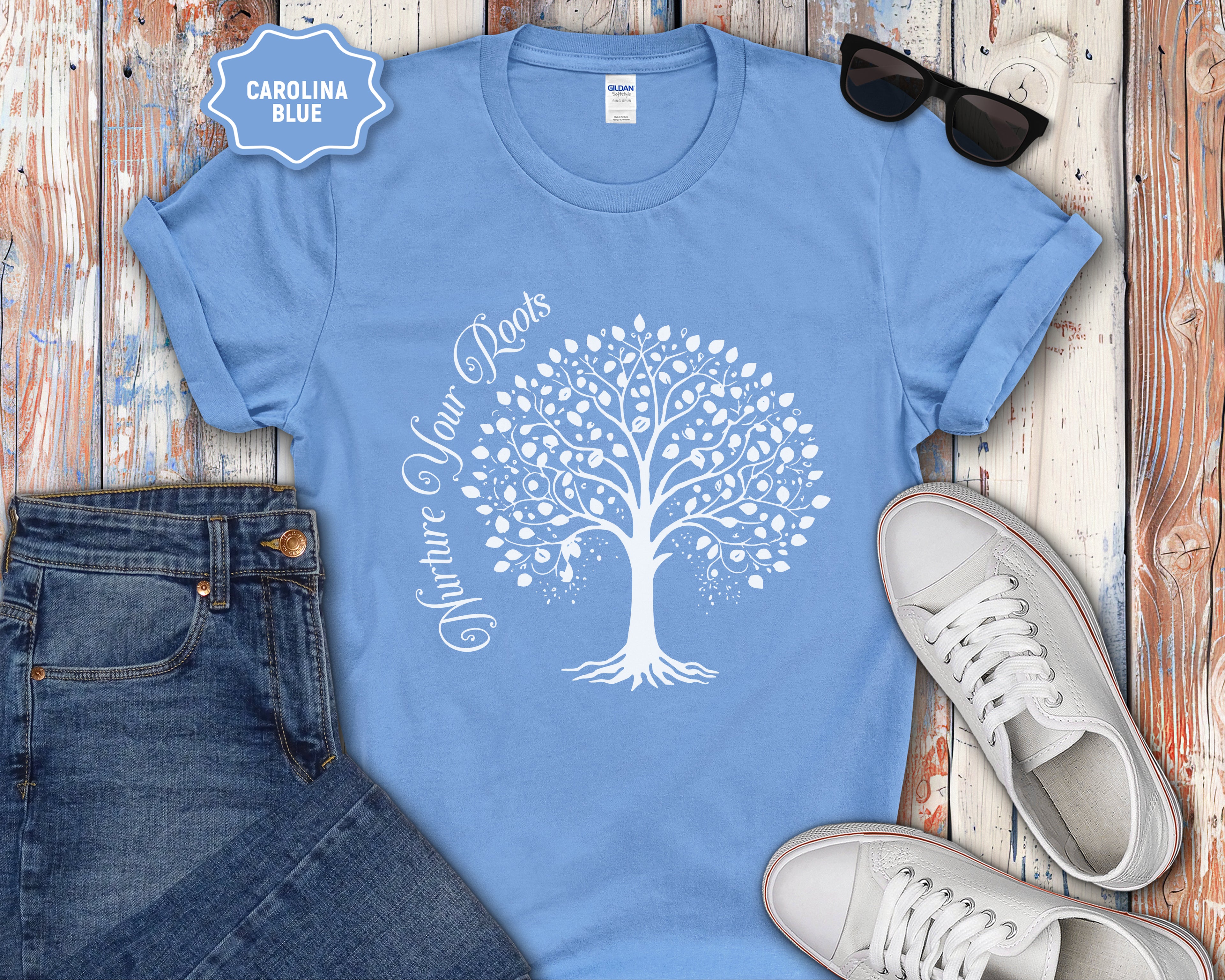 Nurture Your Roots Mental Health T-Shirt | Self Care, Awareness
