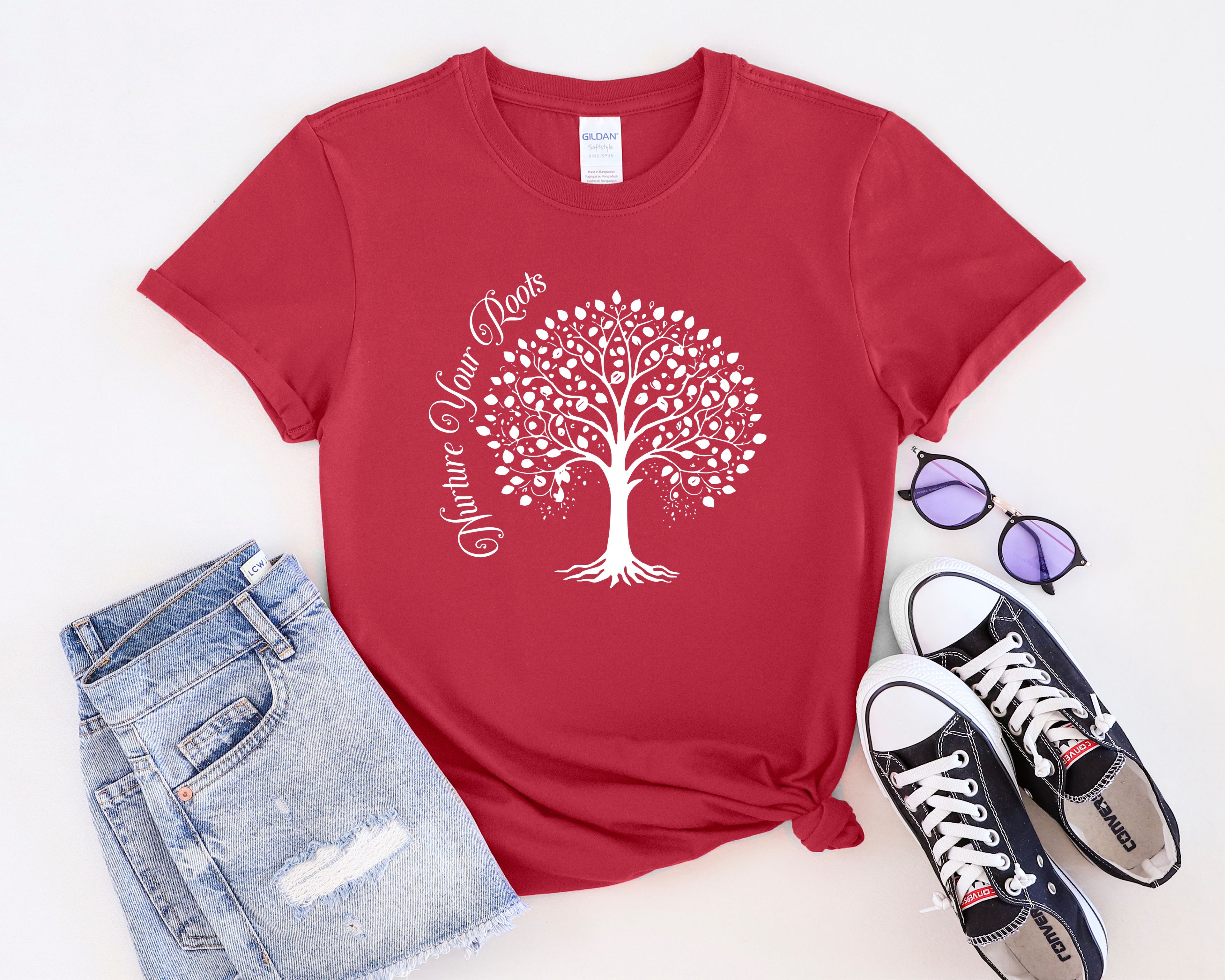 Nurture Your Roots Mental Health T-Shirt | Self Care, Awareness