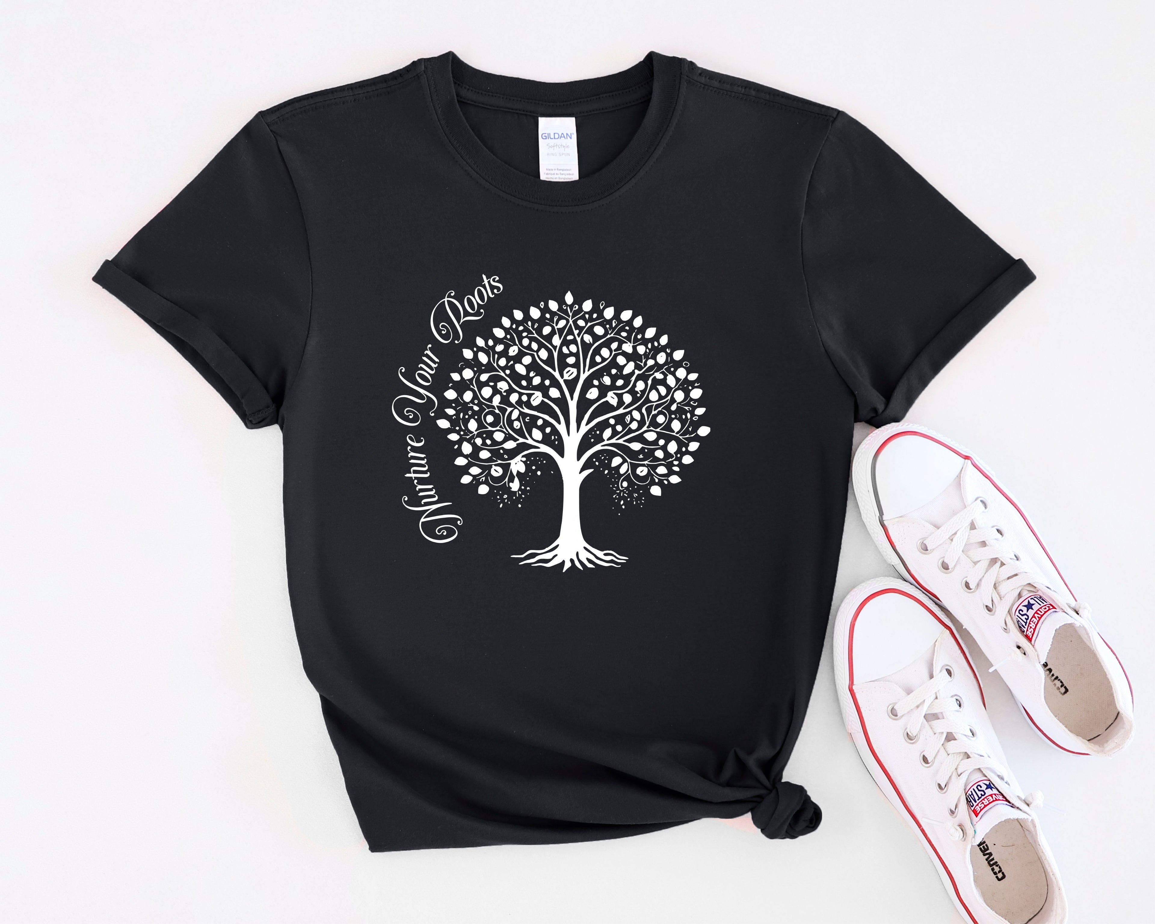 Nurture Your Roots Mental Health T-Shirt | Self Care, Awareness