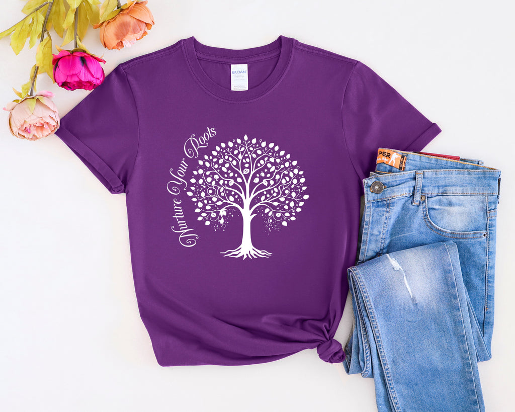 Nurture Your Roots Mental Health T-Shirt | Self Care, Awareness