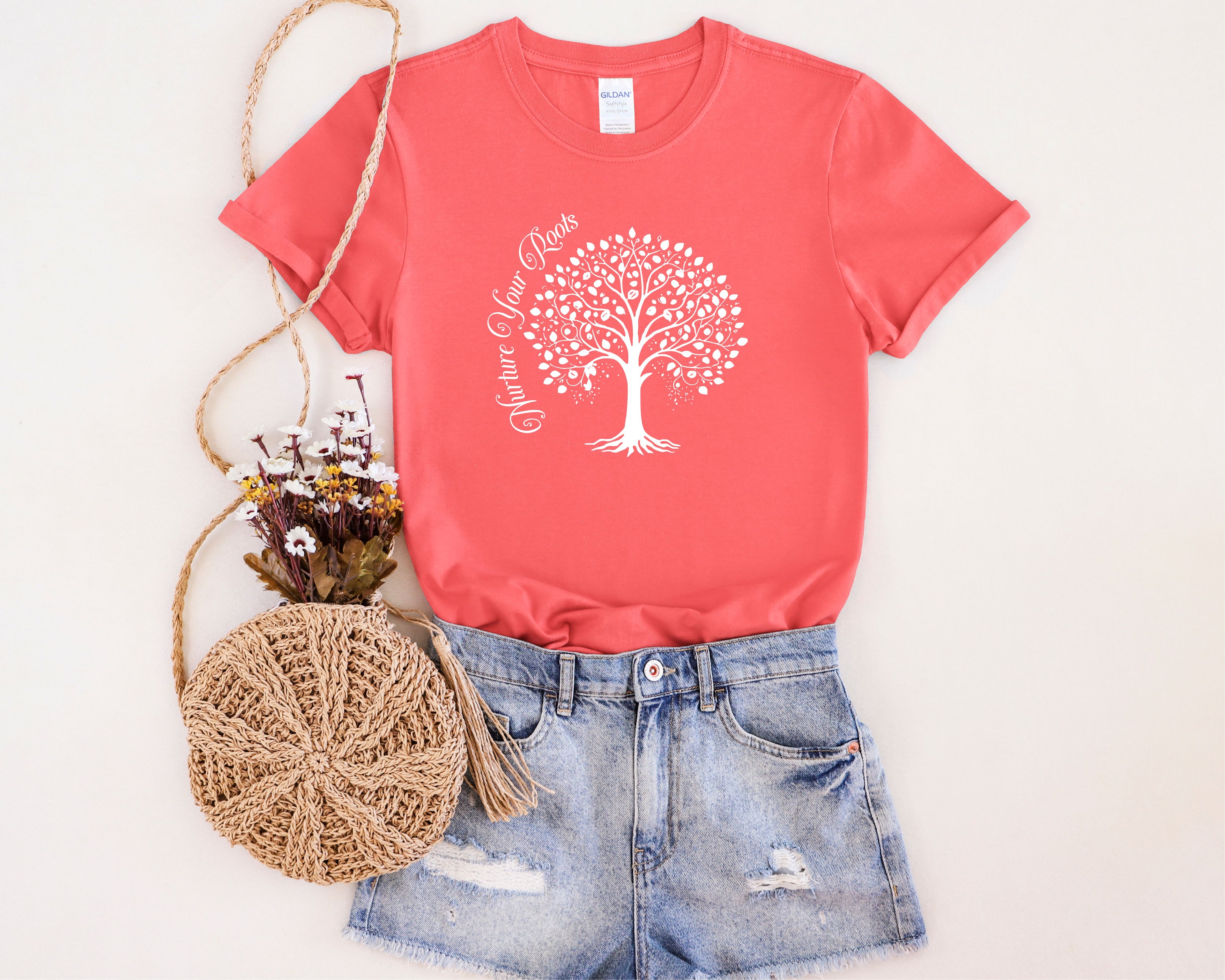 Nurture Your Roots Mental Health T-Shirt | Self Care, Awareness