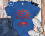 Grow Your Mind brain tree T-Shirt | educational mindfulness tee