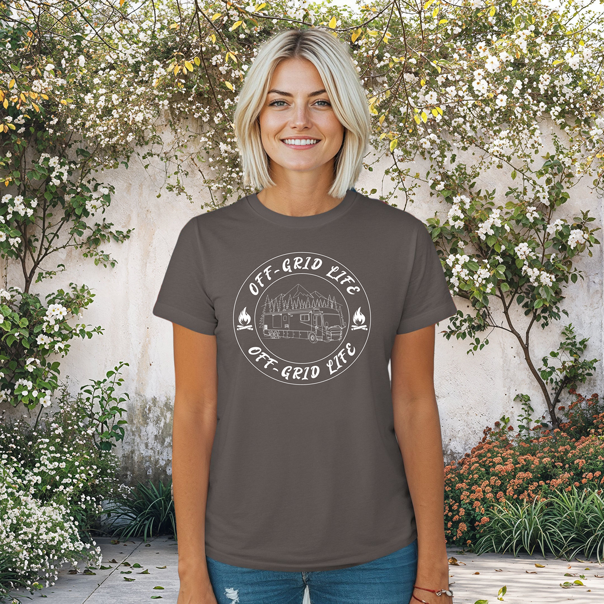 Off Grid Life Class A RV Women's Tee