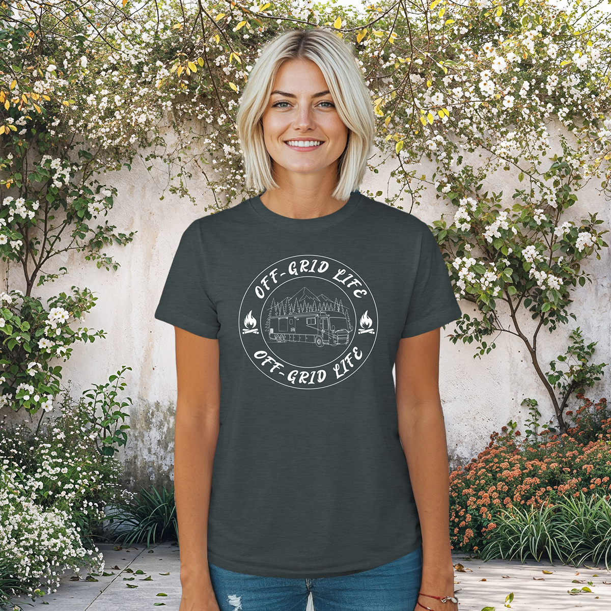 Off Grid Life Class A RV Women's Tee