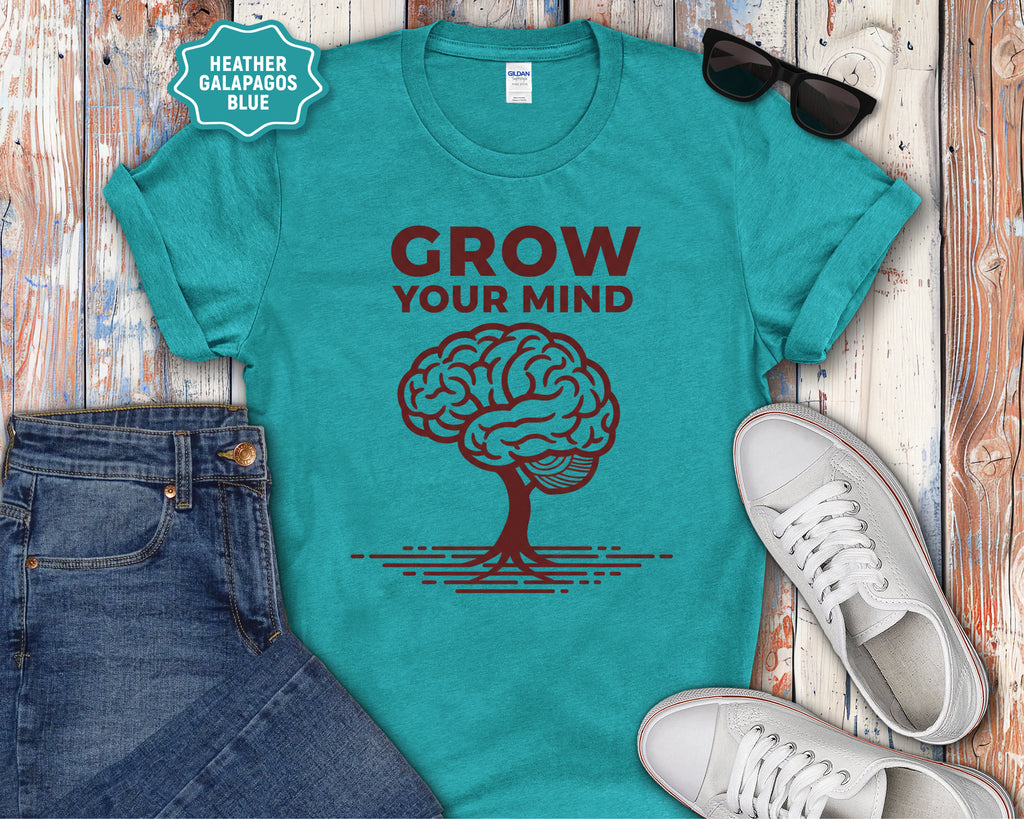 Grow Your Mind brain tree T-Shirt