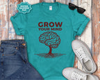 Grow Your Mind brain tree T-Shirt