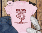 Grow Your Mind brain tree T-Shirt