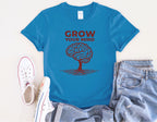 Grow Your Mind brain tree T-Shirt