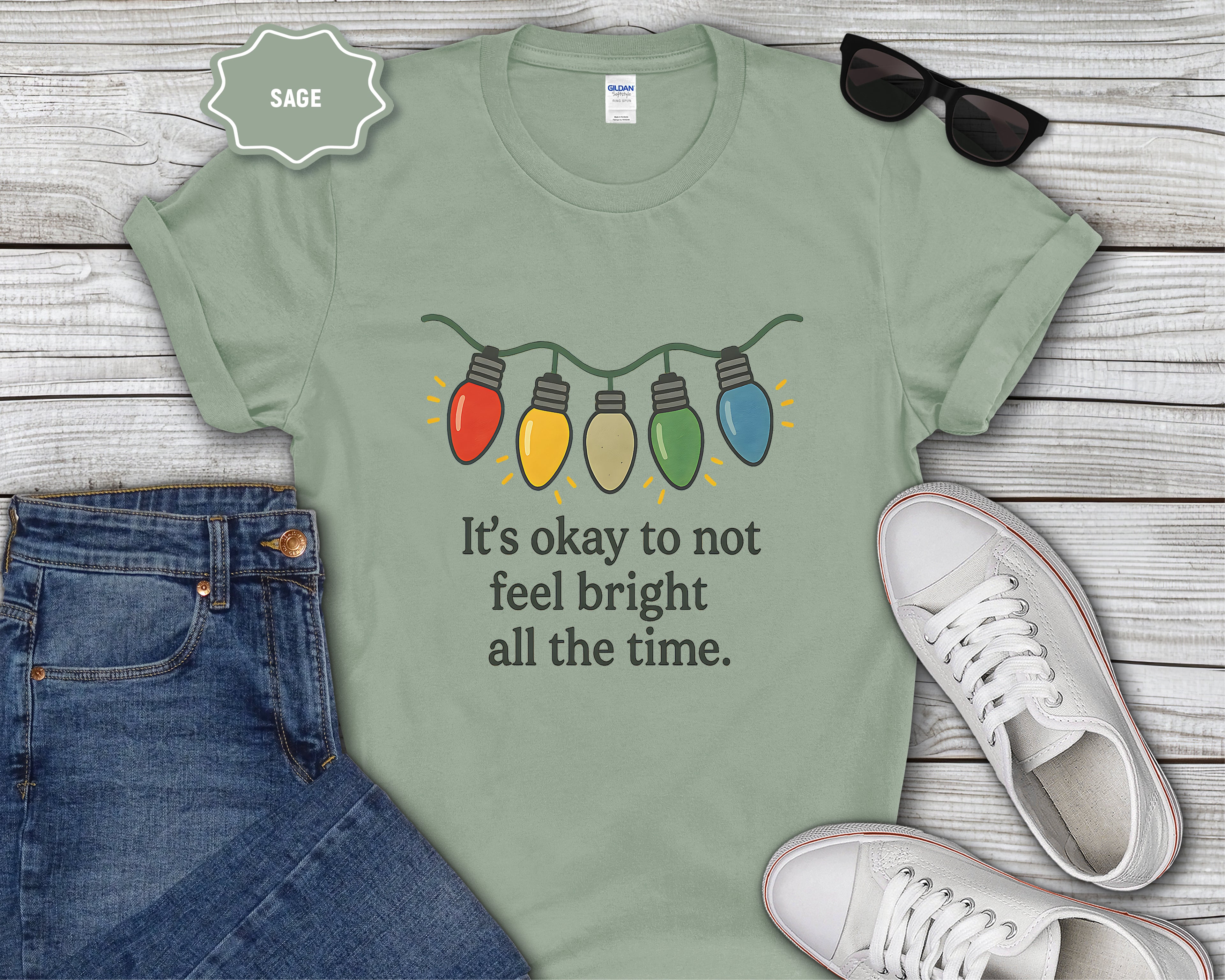 Its Okay to Not Feel Bright All the Time T-Shirt