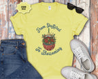 From Shattered to Blossoming Broken Christmas Ornament with Blooming Flowers T-Shirt