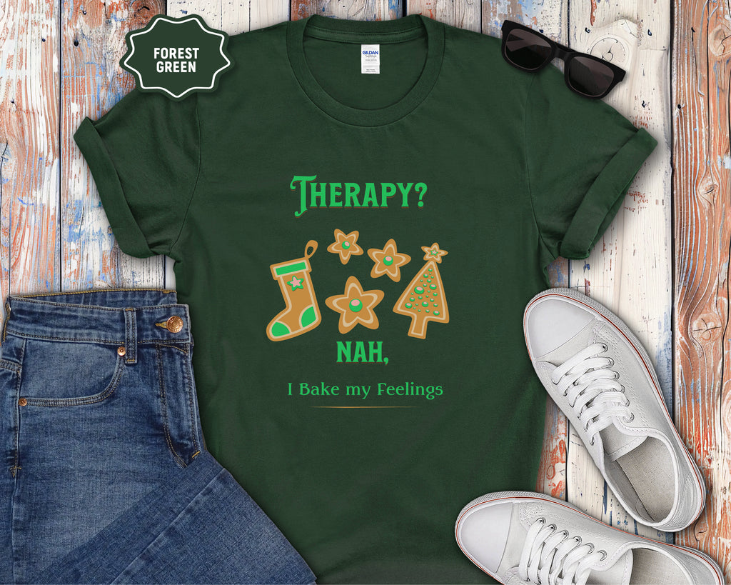 Therapy? Nah I Bake My Feelings Christmas T-Shirt