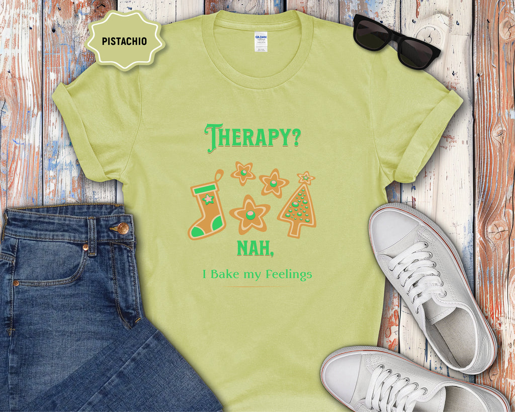 Therapy? Nah I Bake My Feelings Christmas T-Shirt