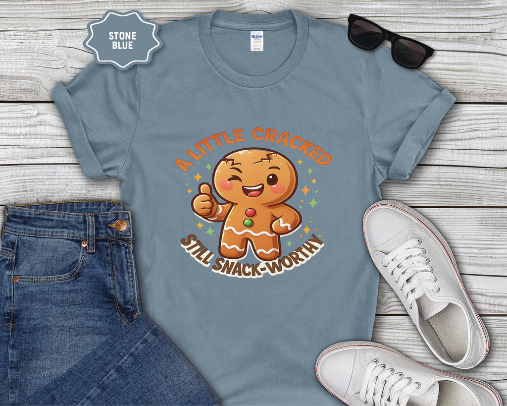 Little Cracked Still Snack-Worthy Gingerbread Cookie T-Shirt