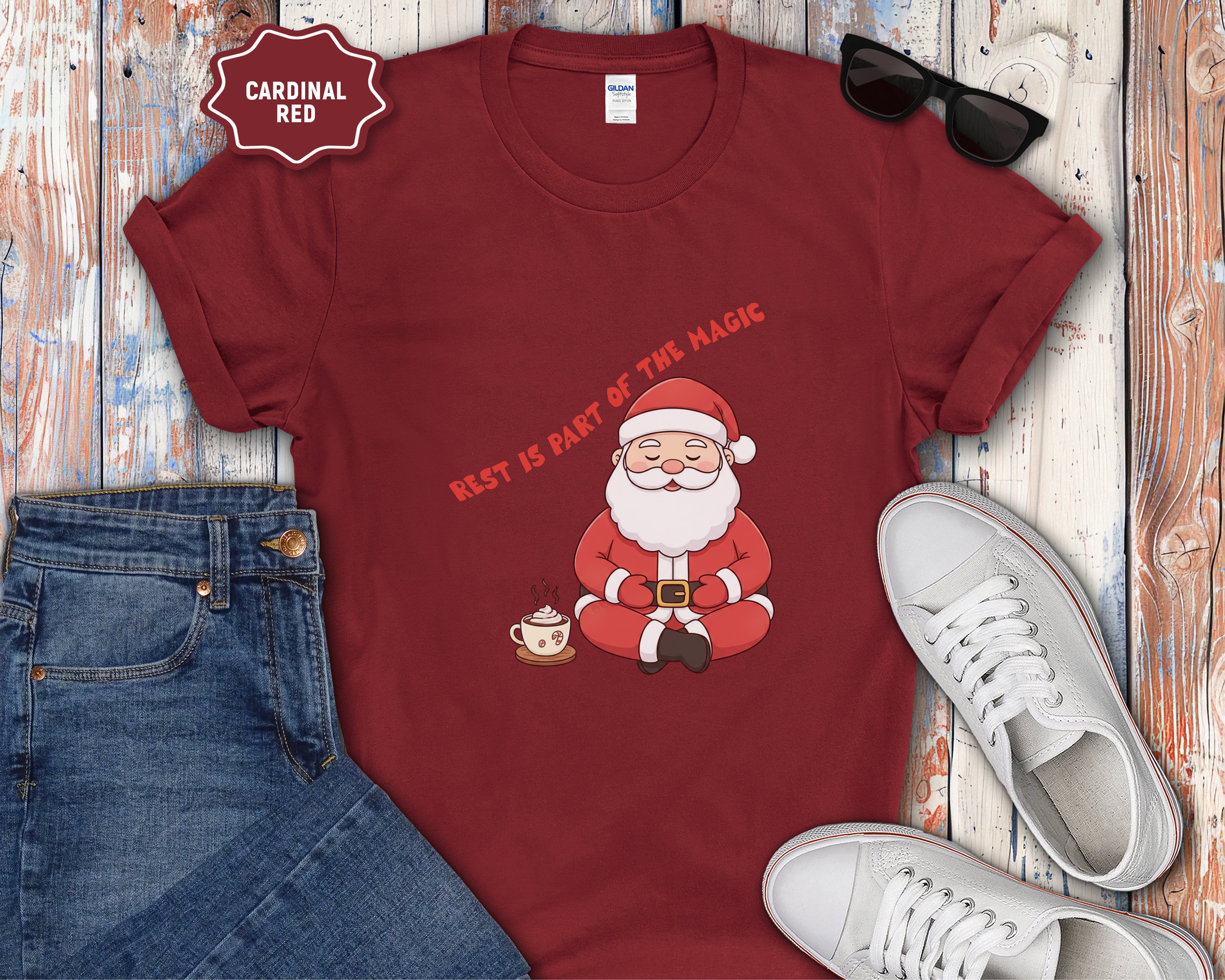 Rest Is Part of the Magic Santa shirt, T-Shirt