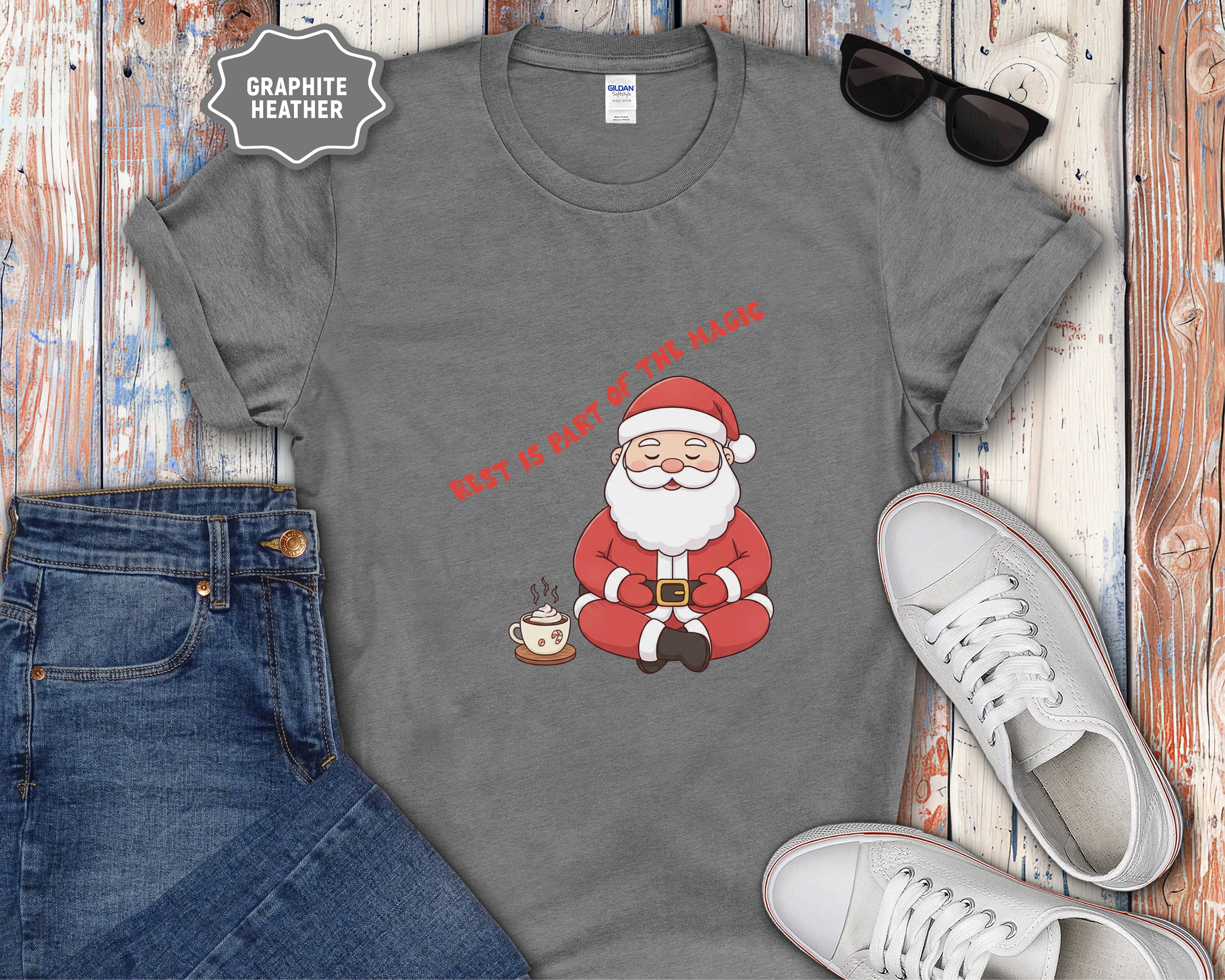 Rest Is Part of the Magic Santa shirt, T-Shirt