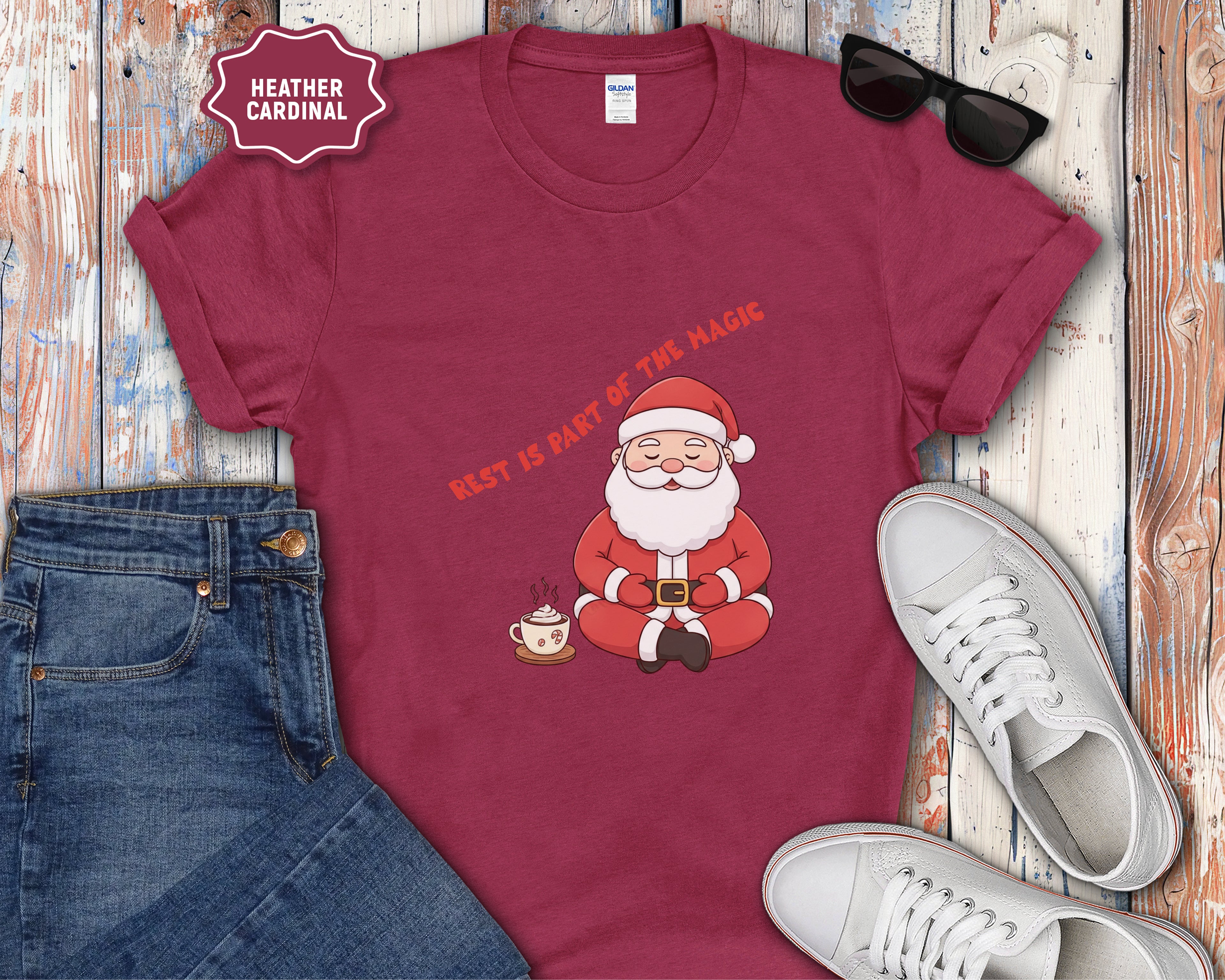 Rest Is Part of the Magic Santa shirt, T-Shirt