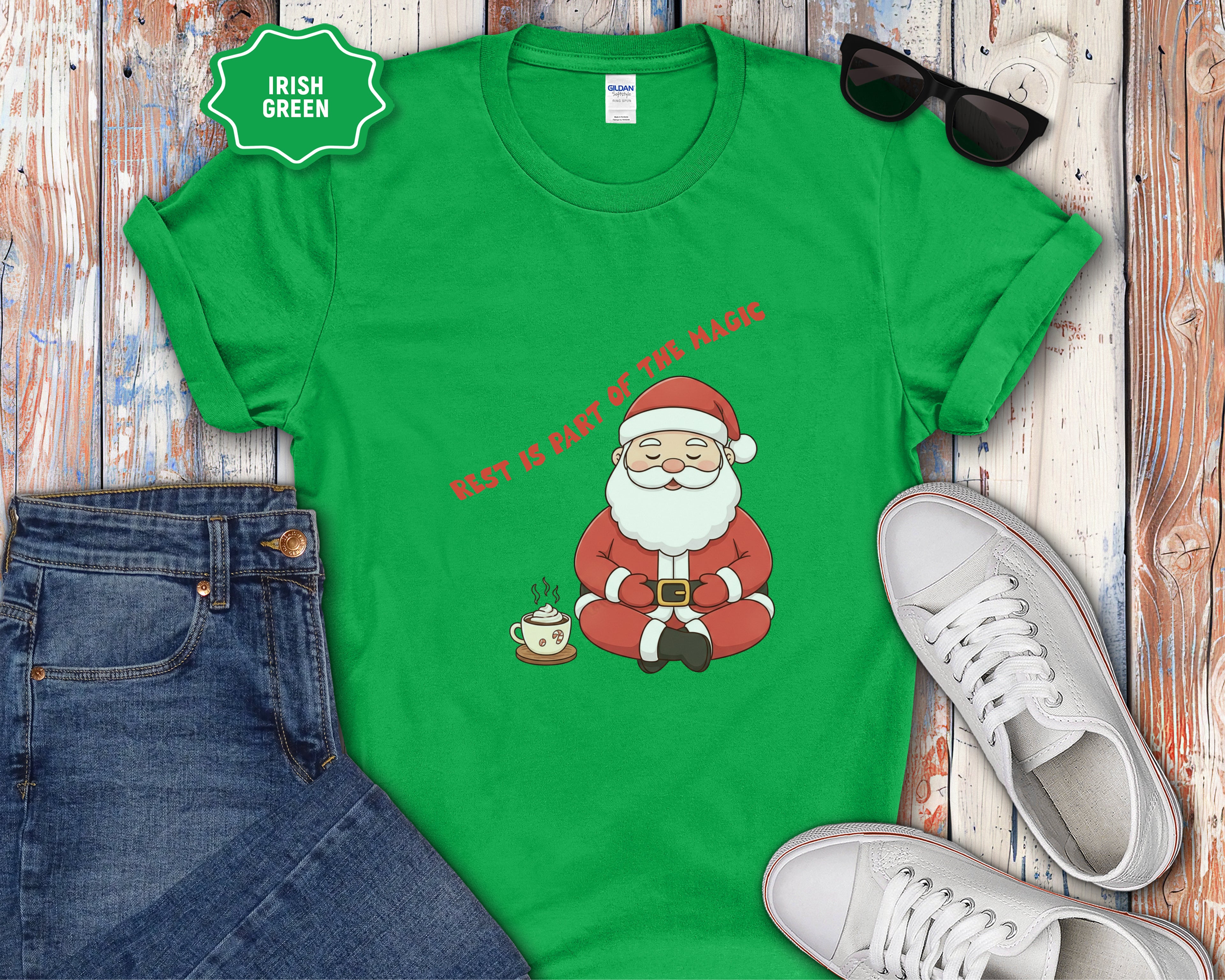 Rest Is Part of the Magic Santa shirt, T-Shirt