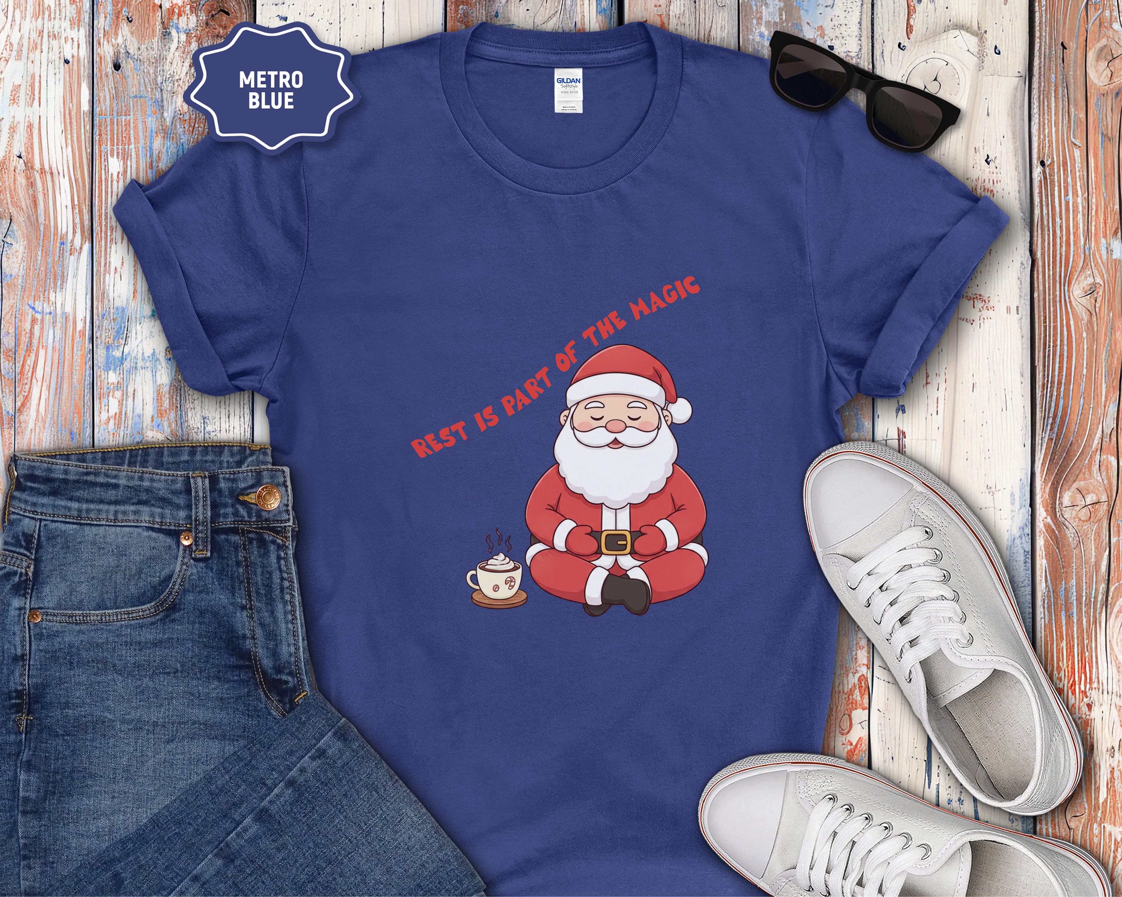 Rest Is Part of the Magic Santa shirt, T-Shirt