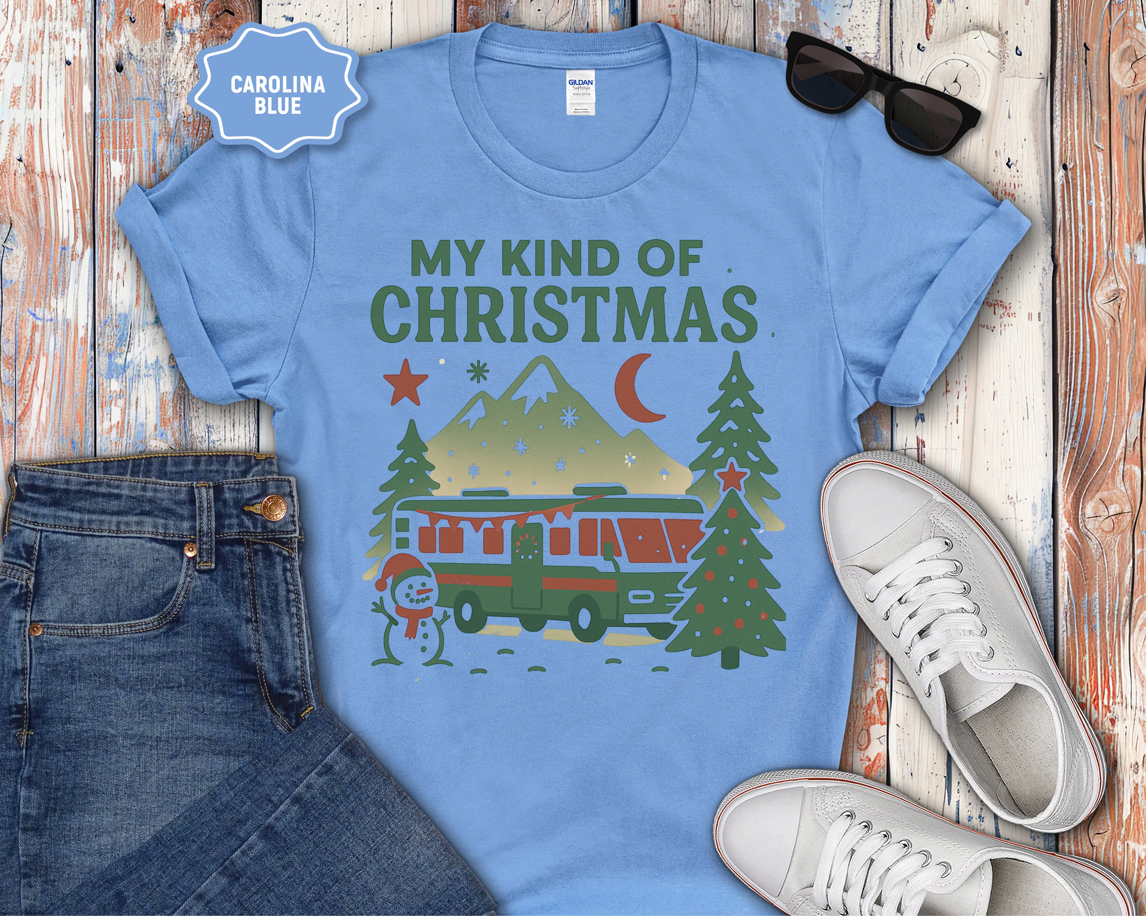 Retro Camper My Kind Of Christmas T-Shirt