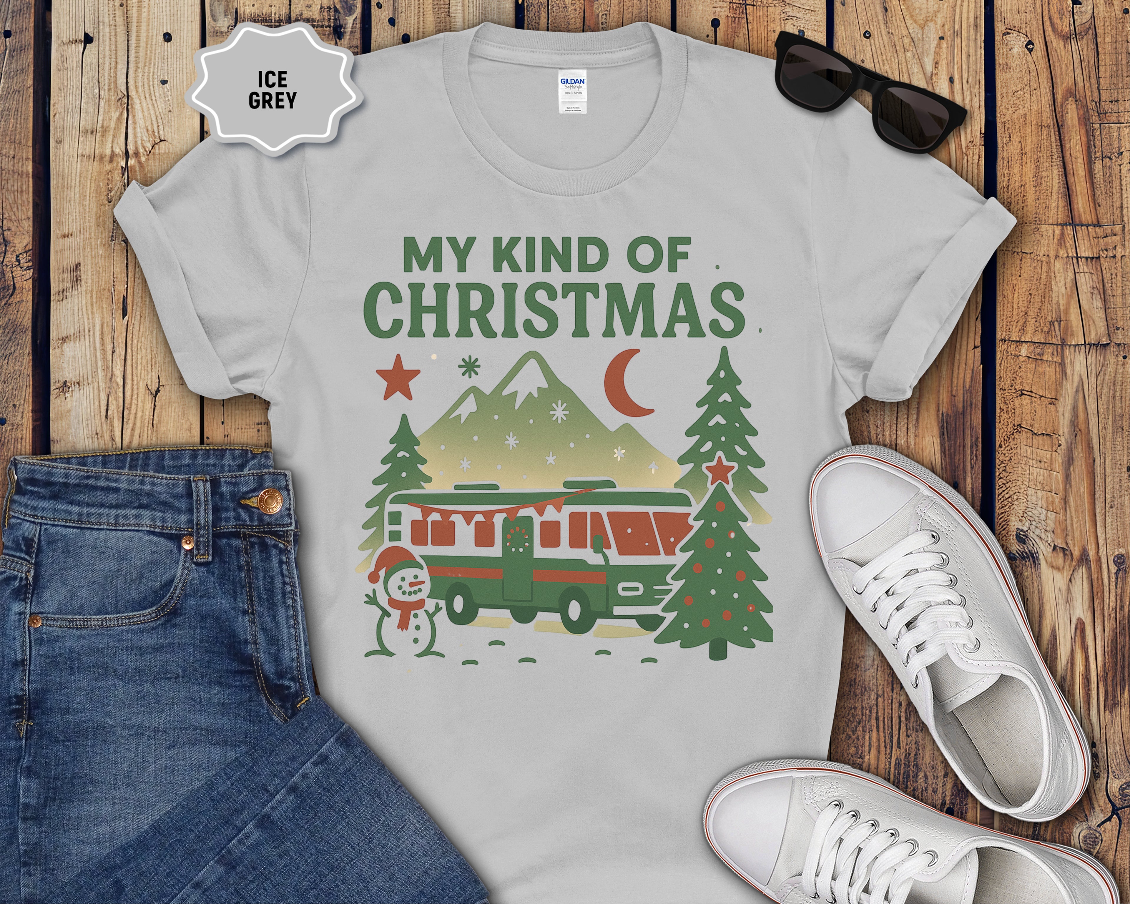 Retro Camper My Kind Of Christmas T-Shirt