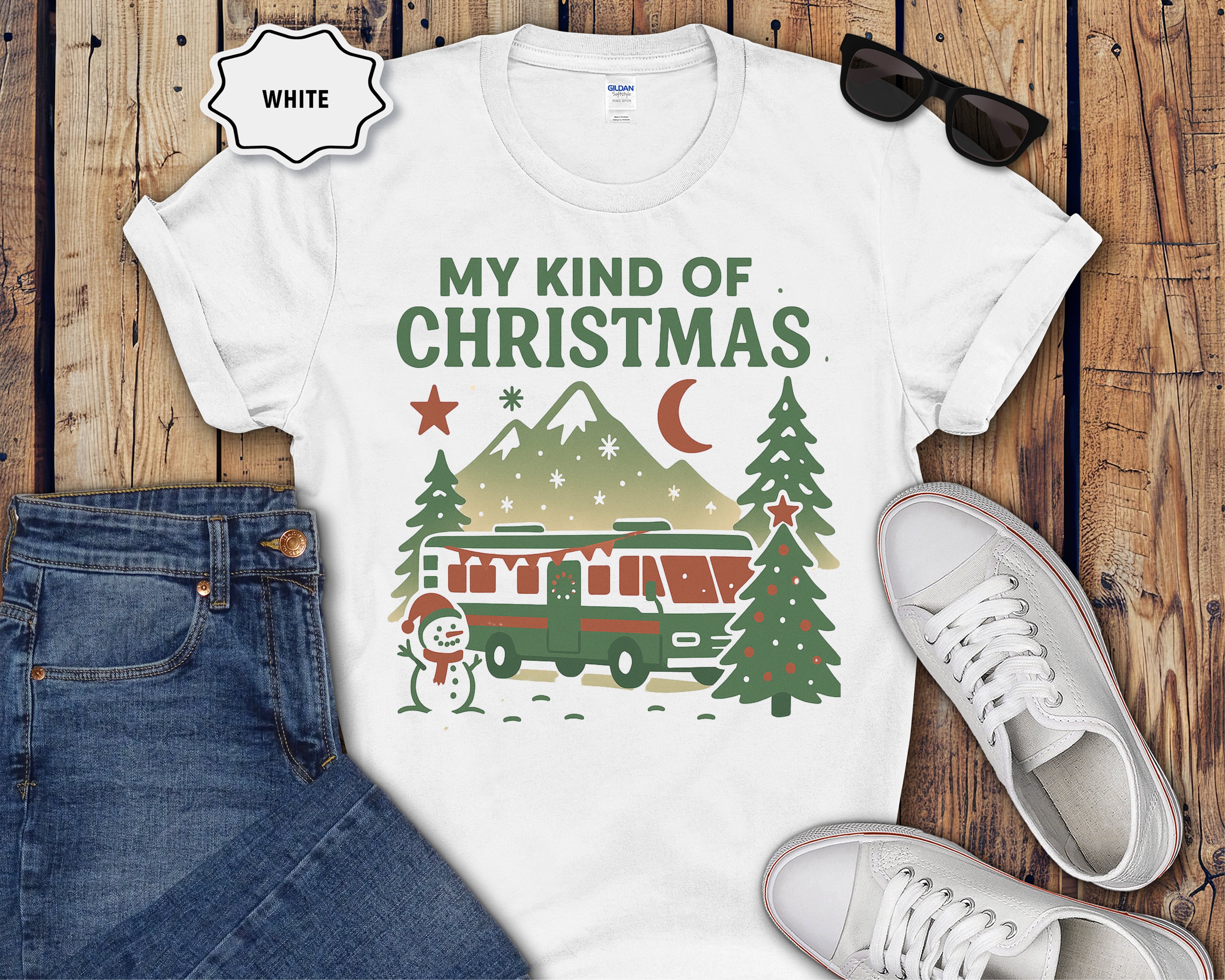 Retro Camper My Kind Of Christmas T-Shirt