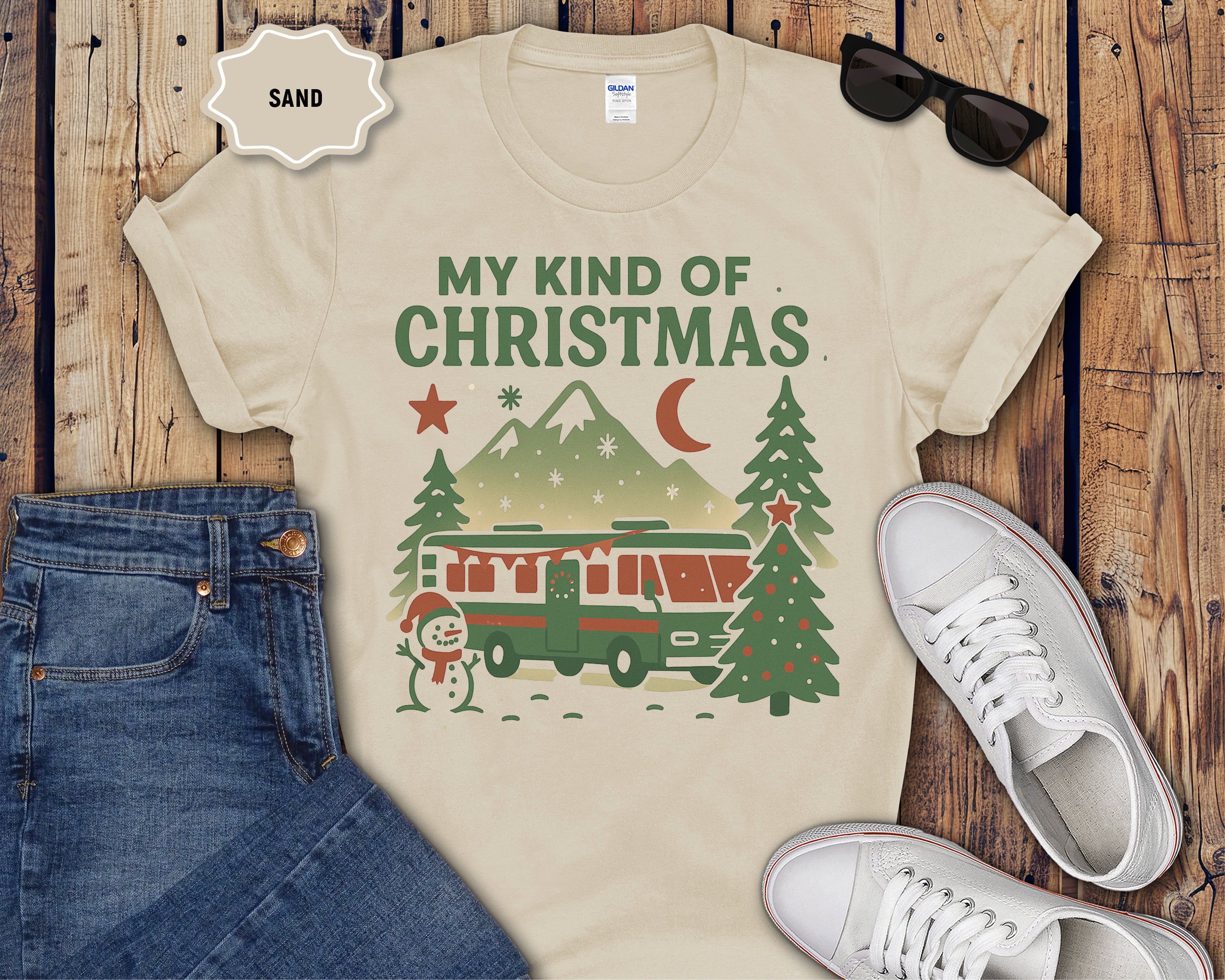 Retro Camper My Kind Of Christmas T-Shirt