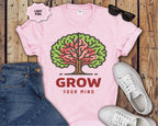 Grow Your Mind tree illustration T-Shirt
