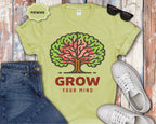 Grow Your Mind tree illustration T-Shirt