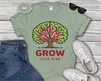 Grow Your Mind tree illustration T-Shirt