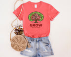 Grow Your Mind tree illustration T-Shirt