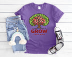 Grow Your Mind tree illustration T-Shirt